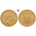 Deutsches Kaiserreich, Hessen, Ludwig III., 20 Mark 1873, H, ss+, J. 214