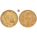 Deutsches Kaiserreich, Württemberg, Wilhelm II., 20 Mark 1898, F, ss-vz, J. 296