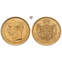 Dänemark, Frederik VIII., 10 Kroner 1908, 4,03 g fein, vz-st