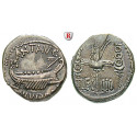 Römische Republik, Marcus Antonius, Denar 32-31 v.Chr., ss-vz