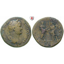 Römische Kaiserzeit, Hadrianus, Sesterz 134-138, ss