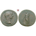 Römische Kaiserzeit, Traianus, Sesterz 114-117, ss+/ss