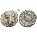 Römische Republik, M. Caecilius Metellus, Denar 127 v.Chr., ss+