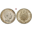 Deutsches Kaiserreich, Preussen, Wilhelm II., 5 Mark 1888, A, vz+, J. 101
