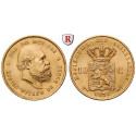Niederlande, Königreich, Willem III., 10 Gulden 1876, 6,06 g fein, vz-st