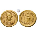 Römische Kaiserzeit, Theodosius II., Solidus 420-423, vz