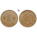 Finnland, Volkskommissariat, 5 Penniä 1918, st