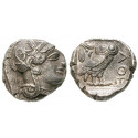 Attika, Athen, Tetradrachme 2. Hälfte 5.Jh. v.Chr., ss+/vz