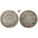 Grossbritannien, George II., Shilling 1743, ss