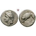 Italien-Lukanien, Velia, Didrachme 334-300 v.Chr., ss+
