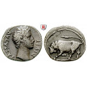 Römische Kaiserzeit, Augustus, Denar 15-13 v.Chr., ss-vz