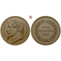Frankreich, Napoleon III., Kupfermedaille 1870, f.st