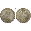 Sachsen, Albertinische Linie, Friedrich August II., Konventionstaler 1763, f.vz