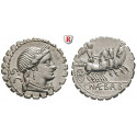 Römische Republik, C.Naevius Balbus, Denar, serratus 79 v.Chr., vz