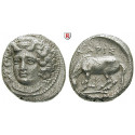 Thessalien, Larissa, Drachme um 350 v.Chr., ss+