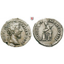 Römische Kaiserzeit, Marcus Aurelius, Denar 164-165, ss+