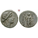Römische Republik, Man. Acilius Glabrio, Denar 49 v.Chr., f.vz