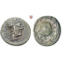 Römische Republik, M. Caecilius Metellus, Denar 127 v.Chr., ss+