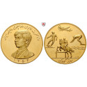 Iran, Mohammed Riza Pahlevi, Goldmedaille 1975, 45,17 g fein, vz aus PP