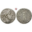 Syrien, Königreich der Seleukiden, Antiochos IX., Tetradrachme 113-112 v.Chr., ss+