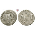 Römische Republik, L. Aemilius Lepidus Paullus, Denar 62 v.Chr., ss-vz