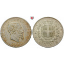 Italien, Königreich, Vittorio Emanuele II., 5 Lire 1875, 22,5 g fein, ss-vz