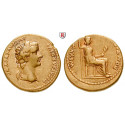 Römische Kaiserzeit, Tiberius, Aureus ca. 14-18, ss-vz