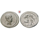 Römische Republik, L. Livineius Regulus, Denar 42 v.Chr., f.vz