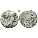 Römische Republik, Ti. Veturius, Denar 137 v.Chr., ss-vz
