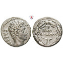 Römische Kaiserzeit, Augustus, Denar 19 v.Chr., ss-vz
