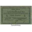 Deutsch-Ostafrika, 5 Rupien 01.02.1916, III-, Rb. 933b