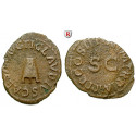 Römische Kaiserzeit, Claudius I., Quadrans Jan.-Dez. 42, ss