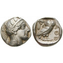 Attika, Athen, Tetradrachme 2. Hälfte 5.Jh. v.Chr., ss-vz