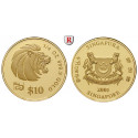 Singapur, 10 Dollars 2001, 7,77 g fein, PP