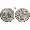 Römische Republik, Caius Iulius Caesar, Denar 49-48 v.Chr., ss-vz
