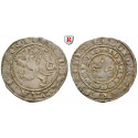 Böhmen, Königreich, Johann I. von Luxemburg, Prager Groschen o.J., ss-vz