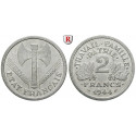 Frankreich, Force Francaises Libres, 2 Francs 1944, vz