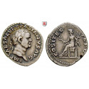 Römische Kaiserzeit, Vespasianus, Denar 69-71, ss-vz