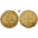 Frankreich, Francois I., Ecu d´or au soleil o.J. (Juli 1519), f.vz