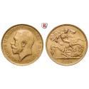 Grossbritannien, George V., Half-Sovereign 1914, 3,66 g fein, vz-st