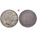Bayern, Königreich, Ludwig I., Geschichtsdoppeltaler 1843, ss-vz
