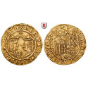 Spanien, Ferdinand V. und Isabella, Doppelter Excelente o.J., ss+
