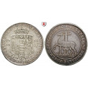 Stolberg, Stolberg-Stolberg und Stolberg-Roßla, Jost Christian und Christoph Ludwig II., 2/3 Taler 1738, ss+