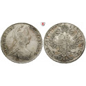 Römisch Deutsches Reich, Maria Theresia, Taler 1773, ss