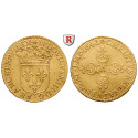 Frankreich, Louis XIII., Ecu d´or au soleil 1642, ss-vz