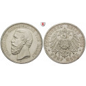Deutsches Kaiserreich, Baden, Friedrich I., 5 Mark 1900, G, ss-vz/vz, J. 29