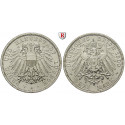 Deutsches Kaiserreich, Lübeck, 3 Mark 1909, A, vz-st/st, J. 82