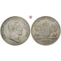 Baden, Grossherzogtum Baden, Karl Leopold Friedrich, Kronentaler 1832, f.vz/vz+