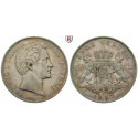 Bayern, Königreich, Ludwig I., Doppelgulden 1847, ss+/ss-vz