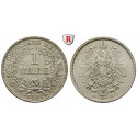 Deutsches Kaiserreich, 1 Mark 1881, J, vz-st, J. 9